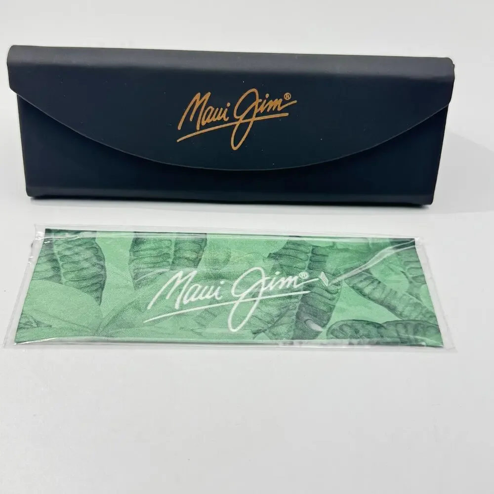 Maui Jim Sunglasses Kenui STG-SG MJ642-01 Transparent Tan Frame Polarized 53mm